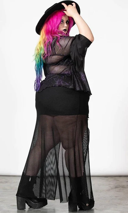 KILLSTAR The Moon Astromancy Mesh | LONG SLEEVE TOP - Image 8