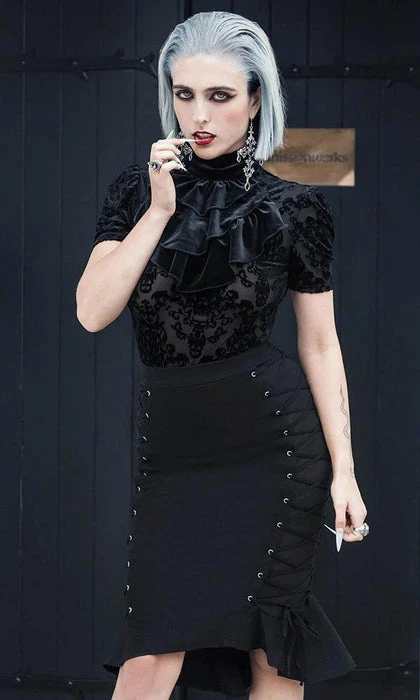 KILLSTAR Corporate + Office Wear Beelzebabe | MIDI SKIRT** 3 KILLSTAR Corporate + Office Wear Beelzebabe | MIDI SKIRT**