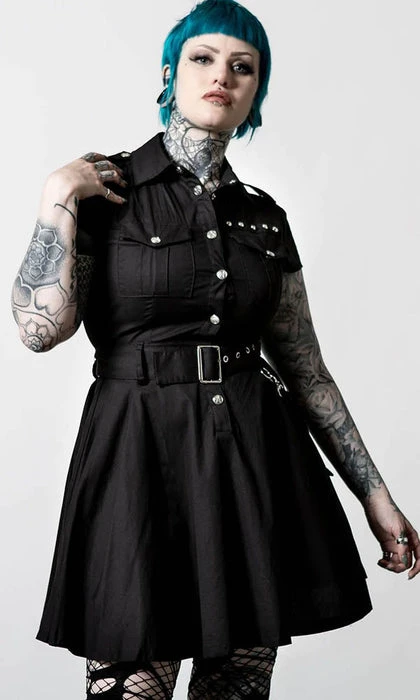 Billeted | SHIRT-DRESS** KILLSTAR All Billeted | SHIRT-DRESS** -VERA’S EYECANDY Shop killstar billeted shirt dress 2 4f882764 c00b 458e 8d15