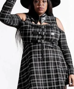KILLSTAR Grunge Chaotica [Ash Tartan] | SHIRT-DRESS* -VERA’S EYECANDY Shop killstar chaotica ash tartan shirt dress 4 c74699f5 47b8 4616 af1f 4189282ac845 700x700