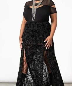 KILLSTAR Cyberpunk Charged | Split MAXI SKIRT*