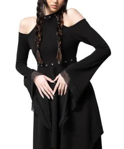 KILLSTAR All Crimira | COLD SHOULDER DRESS*