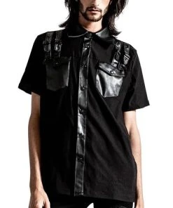 KILLSTAR Grunge Daze [Black] | BUTTON-UP SHIRT**