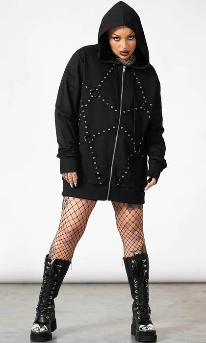KILLSTAR Grunge Deadlock | ZIP HOODIE* 6 KILLSTAR Grunge Deadlock | ZIP HOODIE* - Image 4