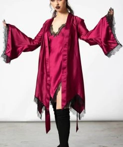KILLSTAR All Devil's Lullaby [Blood] | SATIN ROBE* -VERA’S EYECANDY Shop killstar devil s lullaby blood satin robe 2 39b42a9b aa07 4989 9982 84bb85b09226 700x700