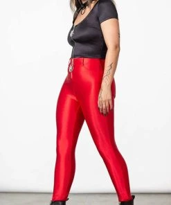 KILLSTAR All Disco Obskura [Scarlet] | JEANS -VERA’S EYECANDY Shop killstar disco obskura scarlet jeans 2 700x700