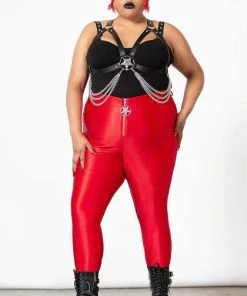KILLSTAR All Disco Obskura [Scarlet] | JEANS -VERA’S EYECANDY Shop killstar disco obskura scarlet jeans 8 700x700