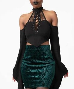 KILLSTAR All Doom Duchess [Emerald] | SKIRT -VERA’S EYECANDY Shop killstar doom duchess emerald skirt 3 21436c47 f2ef 4544 8caa b5768034b5da 700x700