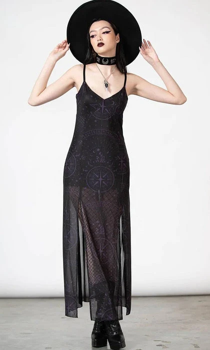KILLSTAR The Moon Evenescent Mesh | MAXI DRESS