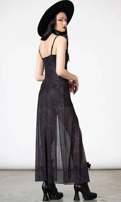 KILLSTAR The Moon Evenescent Mesh | MAXI DRESS - Image 5