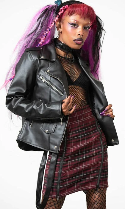 KILLSTAR Punky Colour Faux Leather | JACKET^ - Image 2