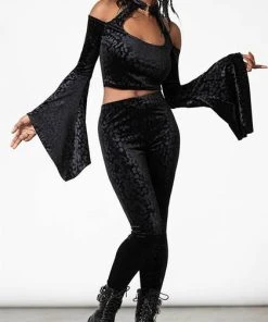 KILLSTAR All Felinology [Black] | CROP TOP*