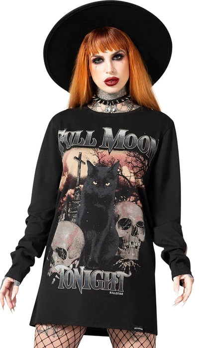 Full Moon | LONG SLEEVE TOP KILLSTAR Cats Full Moon | LONG SLEEVE TOP -VERA’S EYECANDY Shop killstar full moon long sleeve top 1 f84166cd f766 4770 bd02