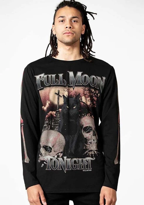 Full Moon | LONG SLEEVE TOP KILLSTAR Cats Full Moon | LONG SLEEVE TOP -VERA’S EYECANDY Shop killstar full moon long sleeve top 5 927afe98 b96e 4542 941d