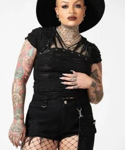 KILLSTAR All Fury Road | DENIM GARTER SHORTS -VERA’S EYECANDY Shop killstar fury road denim garter shorts 2 b5e72f2f 5423 42f5 8edc 22a08dcc1c80 700x700