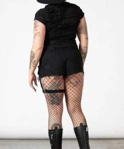 KILLSTAR All Fury Road | DENIM GARTER SHORTS -VERA’S EYECANDY Shop killstar fury road denim garter shorts 5 2aece1d6 1542 47d3 a04a 06c0ce0b86ee 700x700