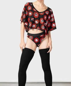 KILLSTAR Pentacles & Pentagrams Gloom Garden | V-NECK CROP TOP -VERA’S EYECANDY Shop killstar gloom garden v neck crop top 3 56e2d6ba a3a9 4375 81f8 626c213e1e11 700x700