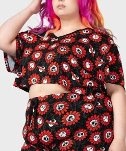 KILLSTAR Pentacles & Pentagrams Gloom Garden | V-NECK CROP TOP -VERA’S EYECANDY Shop killstar gloom garden v neck crop top 8 2426ba0b 8a46 41fa 88bf 8fe43c9a7007 700x700