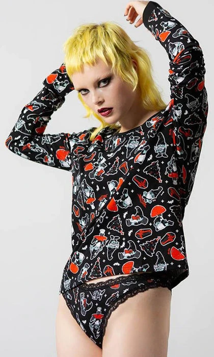 KILLSTAR The Nightmare Before Christmas Gnomies | LONG SLEEVE TOP** - Image 5