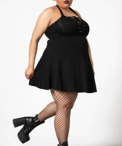 KILLSTAR Skulls Gothica | HALTER DRESS** -VERA’S EYECANDY Shop killstar gothica halter dress 11 106834af 885d 4246 9809 c7507aa85113 700x700