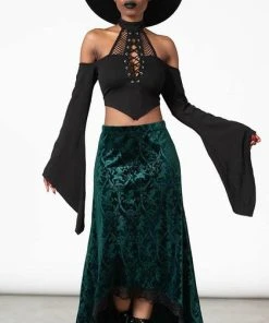 KILLSTAR All Grailed [Emerald] | MAXI SKIRT