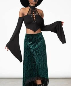 KILLSTAR All Grailed [Emerald] | MAXI SKIRT -VERA’S EYECANDY Shop killstar grailed emerald maxi skirt 2 3e9845c6 8801 42cf aa54 68897f5ca221 700x700