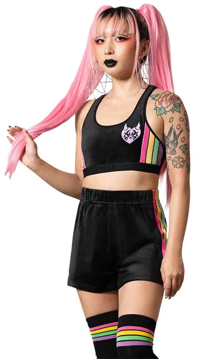 KILLSTAR Rainbows & Pride Groovy | VELOUR BRALET