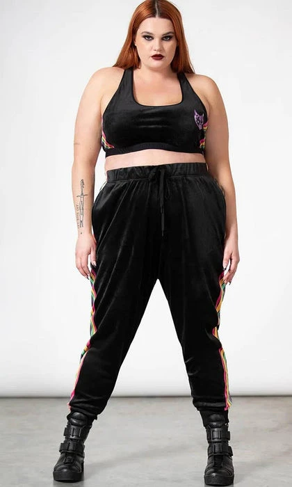 KILLSTAR Rainbows & Pride Groovy | VELOUR BRALET - Image 6