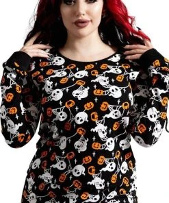 KILLSTAR Ghosts Haunted Pumpkin | LONG SLEEVE TOP