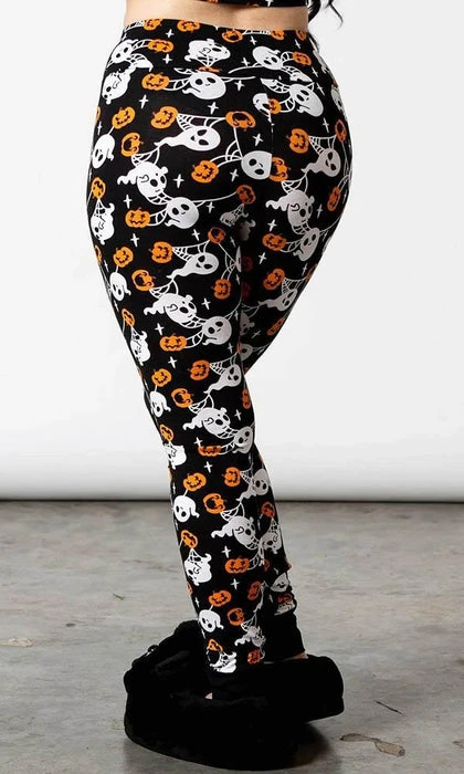 KILLSTAR Ghosts Haunted Pumpkin | LOUNGE LEGGINGS** - Image 2