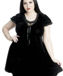 KILLSTAR The Moon Heather [Black] | BABYDOLL DRESS -VERA’S EYECANDY Shop killstar heather babydoll dress 02 700x700