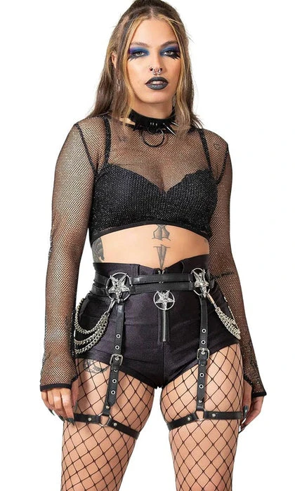 KILLSTAR Punky Colour Hellia | FISHNET TOP