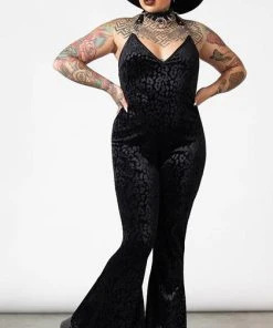 KILLSTAR All Huntress [Black] | HALTER CATSUIT*