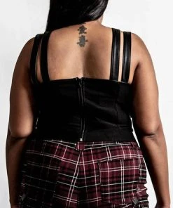 KILLSTAR Grunge Jaded [Black] | STRAP TOP** -VERA’S EYECANDY Shop killstar jaded black strap top 5 652ebdc7 f1f0 4118 bef1 11bca1737944 700x700