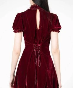 KILLSTAR All Julienne Velvet [Blood] | KEYHOLE DRESS -VERA’S EYECANDY Shop killstar julienne velvet blood keyhole dress 2 0abd82de bcdf 4057 95ae d7d6f591a811 700x700