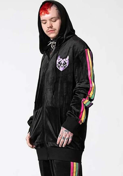 Lounge Wizard | VELOUR HOODIE KILLSTAR Mens Clothing Lounge Wizard | VELOUR HOODIE -VERA’S EYECANDY Shop killstar lounge wizard velour hoodie 4 0f1a9667 465c 4f34 89f8