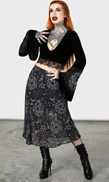 KILLSTAR The Moon Luella Bias | MIDI SKIRT - Image 3