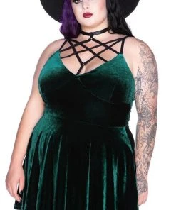 KILLSTAR All Magica [Emerald] | SKATER DRESS -VERA’S EYECANDY Shop killstar magica emerald skater dress 3 f1aa7ace 2039 4177 8b2a dc7c9cc123bb 700x700