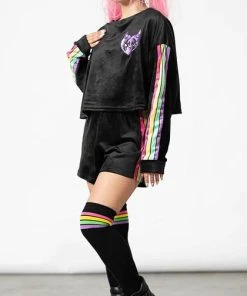 KILLSTAR Rainbows & Pride Mellow | VELOUR SWEATSHIRT*