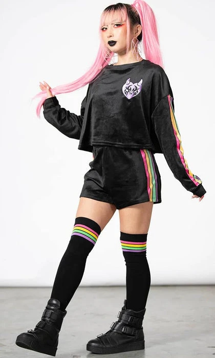 Mellow | VELOUR SWEATSHIRT* KILLSTAR Rainbows & Pride Mellow | VELOUR SWEATSHIRT* -VERA’S EYECANDY Shop killstar mellow velour sweatshirt 2 24d976de dc75 4054 86a5