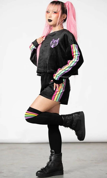 Mellow | VELOUR SWEATSHIRT* KILLSTAR Rainbows & Pride Mellow | VELOUR SWEATSHIRT* -VERA’S EYECANDY Shop killstar mellow velour sweatshirt 3 885f2795 6cf0 46f0 9b87