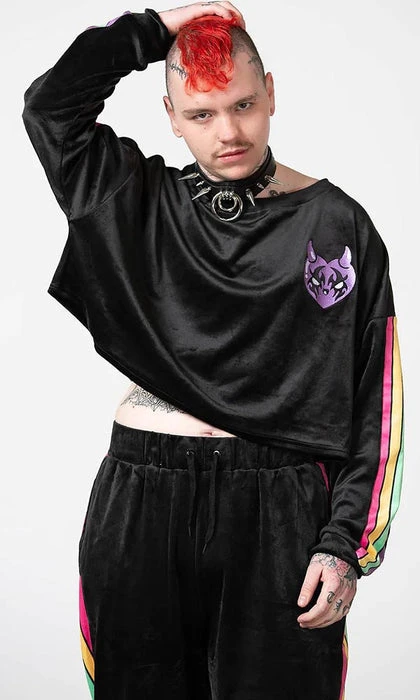 Mellow | VELOUR SWEATSHIRT* KILLSTAR Rainbows & Pride Mellow | VELOUR SWEATSHIRT* -VERA’S EYECANDY Shop killstar mellow velour sweatshirt 4 ba002db0 84db 449b ac04