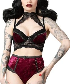KILLSTAR Fetish Mercy [Blood] | LACE BRA