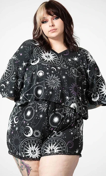KILLSTAR The Moon Moonlight | V NECK CROP TOP - Image 2