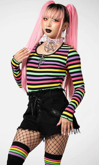 KILLSTAR Kawaii Nikiko | RIBBED LONG-SLEEVE TOP* 3 KILLSTAR Kawaii Nikiko | RIBBED LONG-SLEEVE TOP*