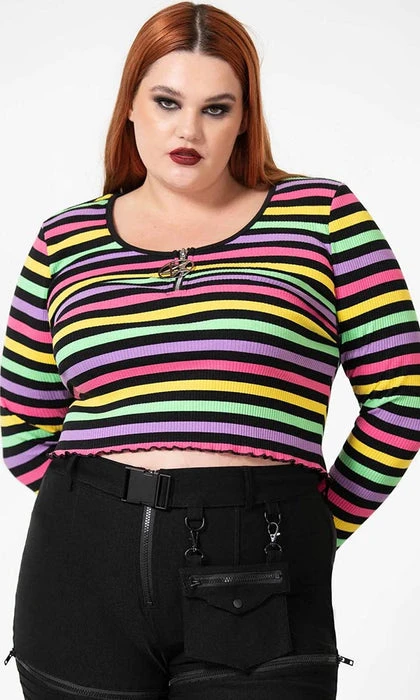 KILLSTAR Kawaii Nikiko | RIBBED LONG-SLEEVE TOP* 8 KILLSTAR Kawaii Nikiko | RIBBED LONG-SLEEVE TOP* - Image 6