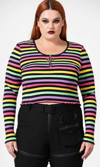 KILLSTAR Kawaii Nikiko | RIBBED LONG-SLEEVE TOP* 9 KILLSTAR Kawaii Nikiko | RIBBED LONG-SLEEVE TOP* - Image 7