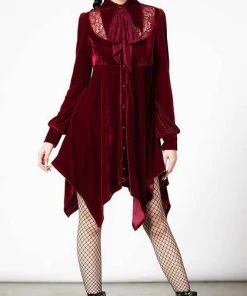 KILLSTAR All Nymyra Velvet [Blood] | CAMEO DRESS* -VERA’S EYECANDY Shop killstar nymyra velvet blood cameo dress 3 086f6959 1d3a 471d 87b0 794a3a015091 700x700