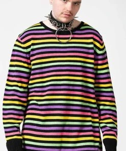 KILLSTAR Rainbows & Pride Rainbow Warrior | KNIT SWEATER -VERA’S EYECANDY Shop killstar rainbow warrior knit sweater 7 311bee32 59a9 4ae2 8e26 68d9f232d2d6 700x700