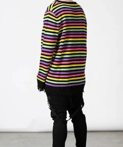 KILLSTAR Rainbows & Pride Rainbow Warrior | KNIT SWEATER -VERA’S EYECANDY Shop killstar rainbow warrior knit sweater 9 6d271be3 e403 4bc4 9db4 903745a328c2 700x700